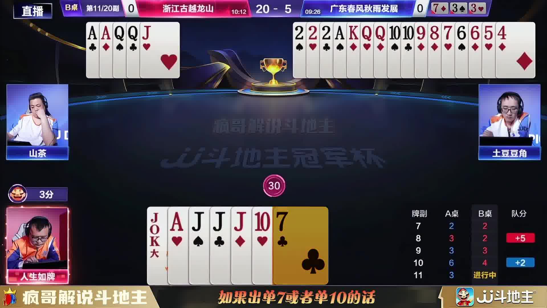 地主绝境拆王不好赢？看高手脑洞大开如何破局