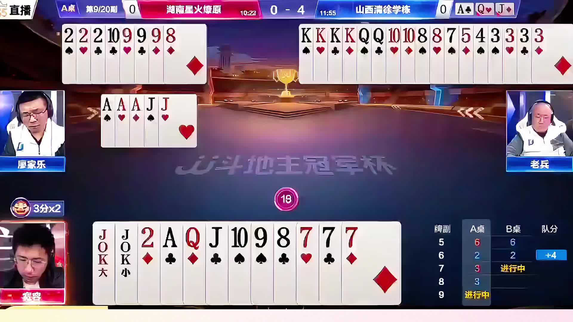 地主运气太背了