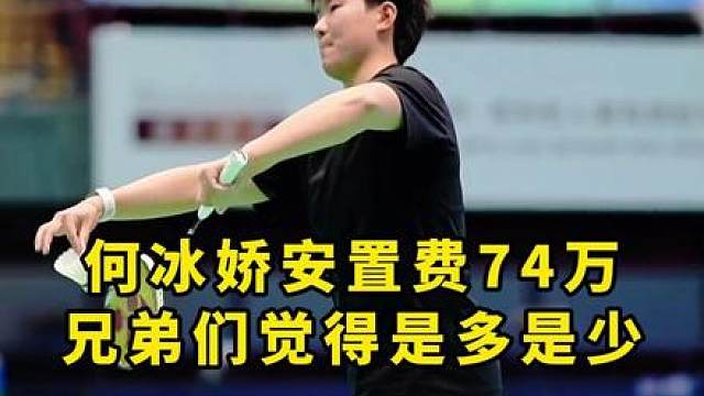 何冰娇这个74万的安置费在国家队算什么水平有兄弟知道吗