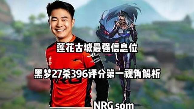 莲花古城最强先锋！【Som】黑梦27杀396评分一视角解析