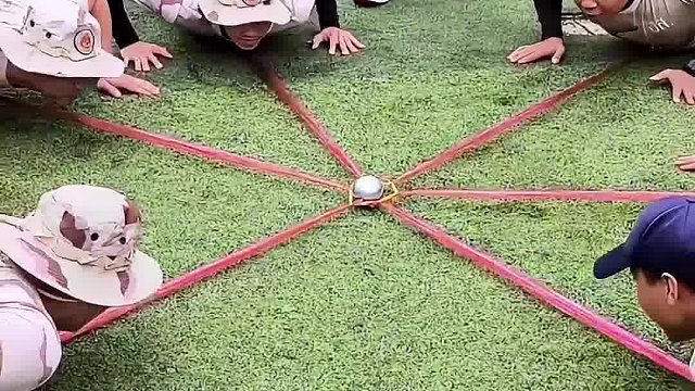 国外的游戏挑战,考验的是团体协作力