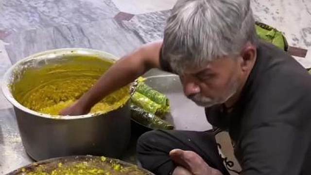 印度街头美食树叶卷