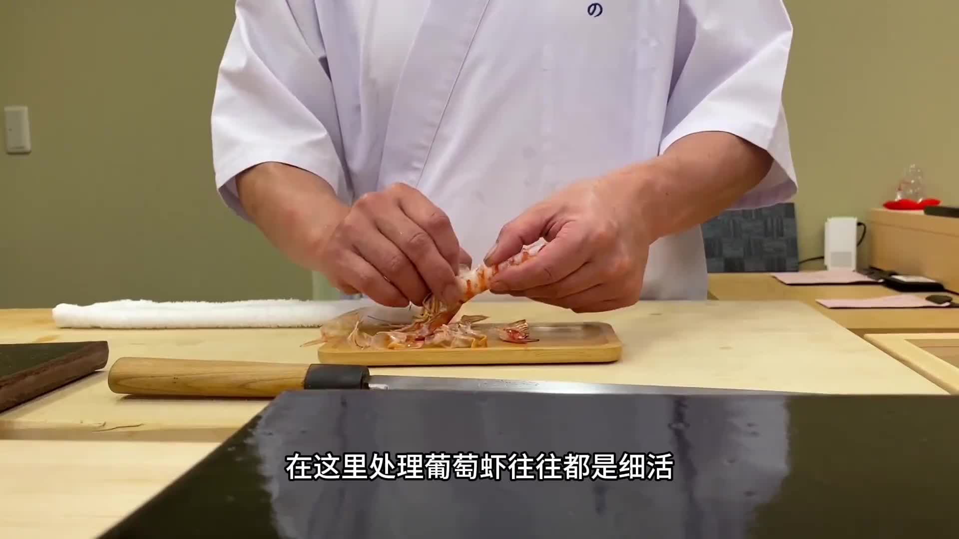 海虾，在煎到5分熟度的时候食用效果最佳