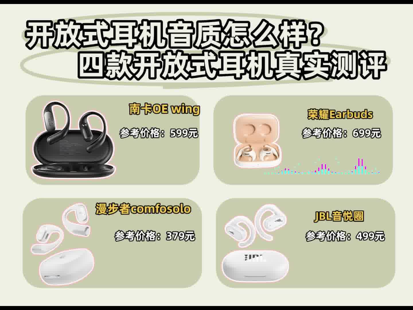 开放式耳机音质怎么样？四款开放式耳机真实测评
