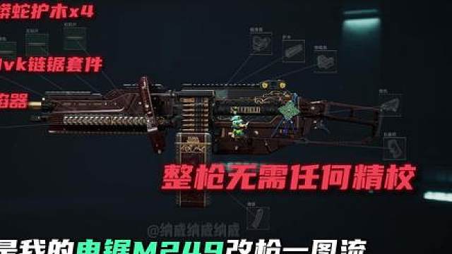 电锯M249到底怎么改？这些配件居然全是智商税！？？