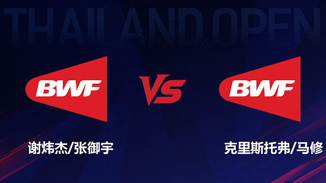 【回放】男双 谢炜杰/张御宇vs克里斯托弗/马修 1/8赛 2026泰国羽毛球公开赛 清流