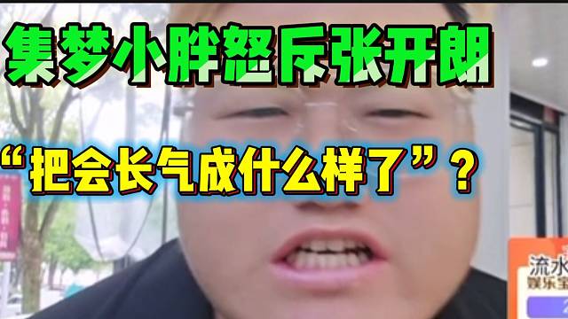 集梦小胖怒斥张开朗！会长被张开朗气的不行！