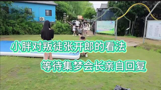 小胖对叛徒张开郎的看法，等待集梦会长亲自回复。