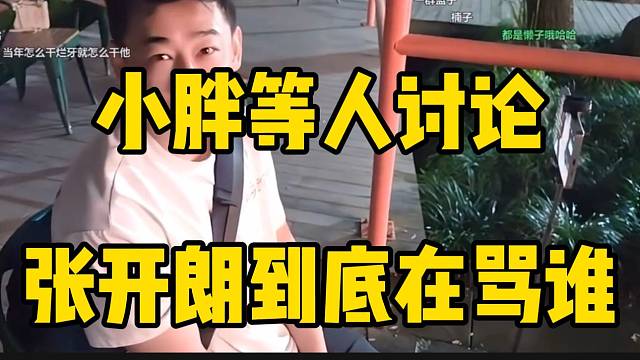 集梦小胖等人讨论张开朗到底在骂谁！最后都怪华子！