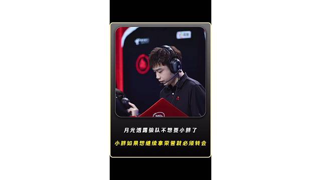 月光透露狼队现在就是典型的不想要小胖了，小胖如果想继续拿荣誉就必须转会，SK的风格就是想要皖皖这种更
