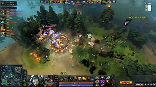 DOTA2比賽XG帶盾刷錢未推塔
