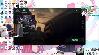 小狗西瓜揮爪互動萌翻