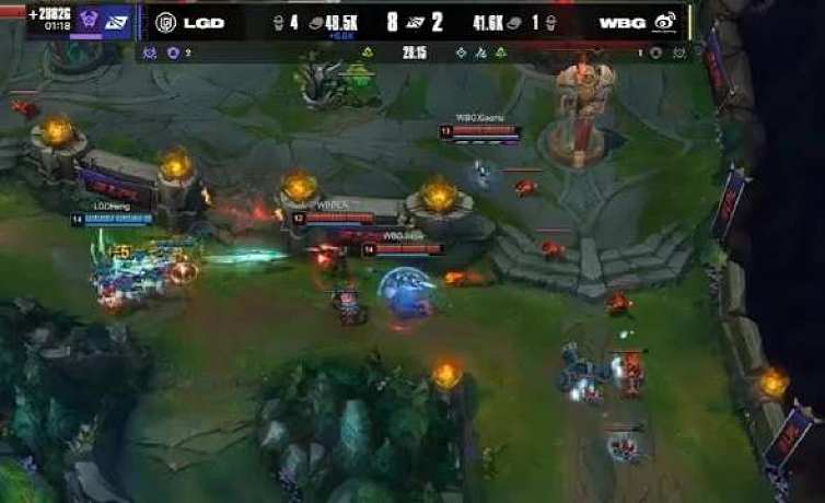 你敢信嗎？LGD以下克上WBG，圖一Zika鱷魚被Gap，后面幾波團(tuán)都沒畫面，雖然Jiejie控到了