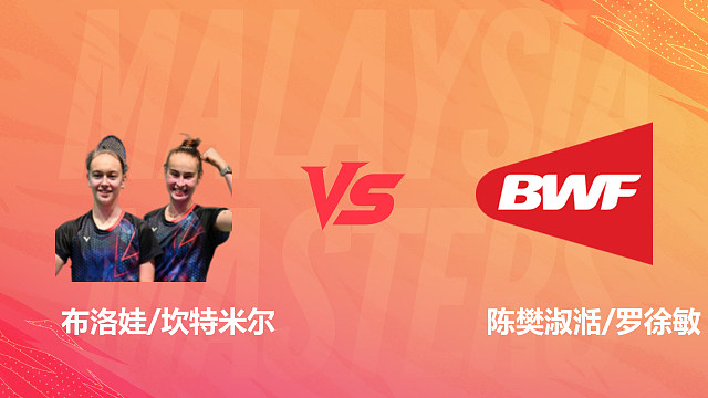 【回放】女双 布洛娃/坎特米尔vs陈樊淑湉/罗徐敏 1/16赛 2026马来西亚羽毛球大师赛 清流
