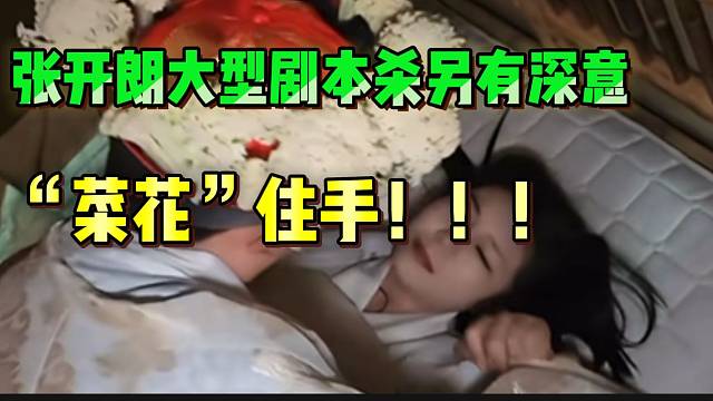 张开朗大型剧本杀另有深意！关于“菜花”（名字）的故事...