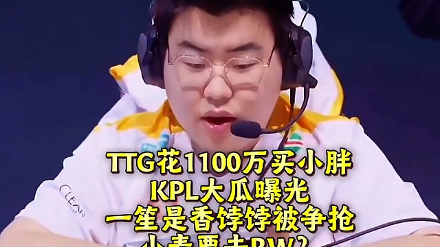 TTG要花1100万买狼队小胖？KPL大瓜曝光：一笙是香饽饽被争抢，小麦要去RW？
