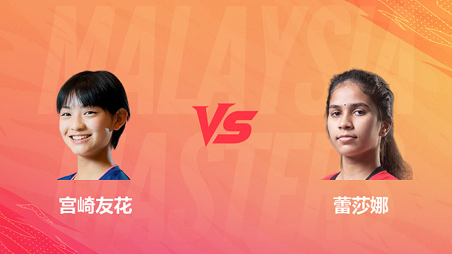 【回放】女单 宫崎友花vs蕾莎娜 1/8赛 2026马来西亚羽毛球大师赛 清流