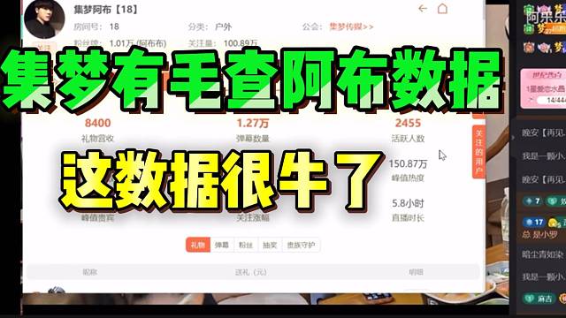 集梦有毛查阿布数据，直言非常不错！