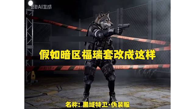 假如福瑞套是这样，你还会买吗 #暗区突围 #暗区热门玩梗 #暗区出金联盟