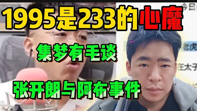 集梦有毛直言“1995是233的心魔”，并提到张开朗质问阿布事件！