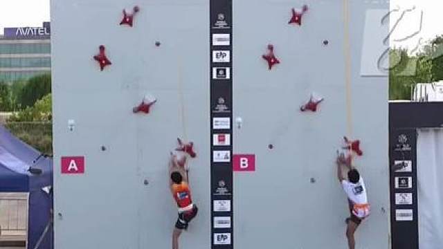 4.75秒，靖州小将储守宏斩获攀岩世界杯冠军。