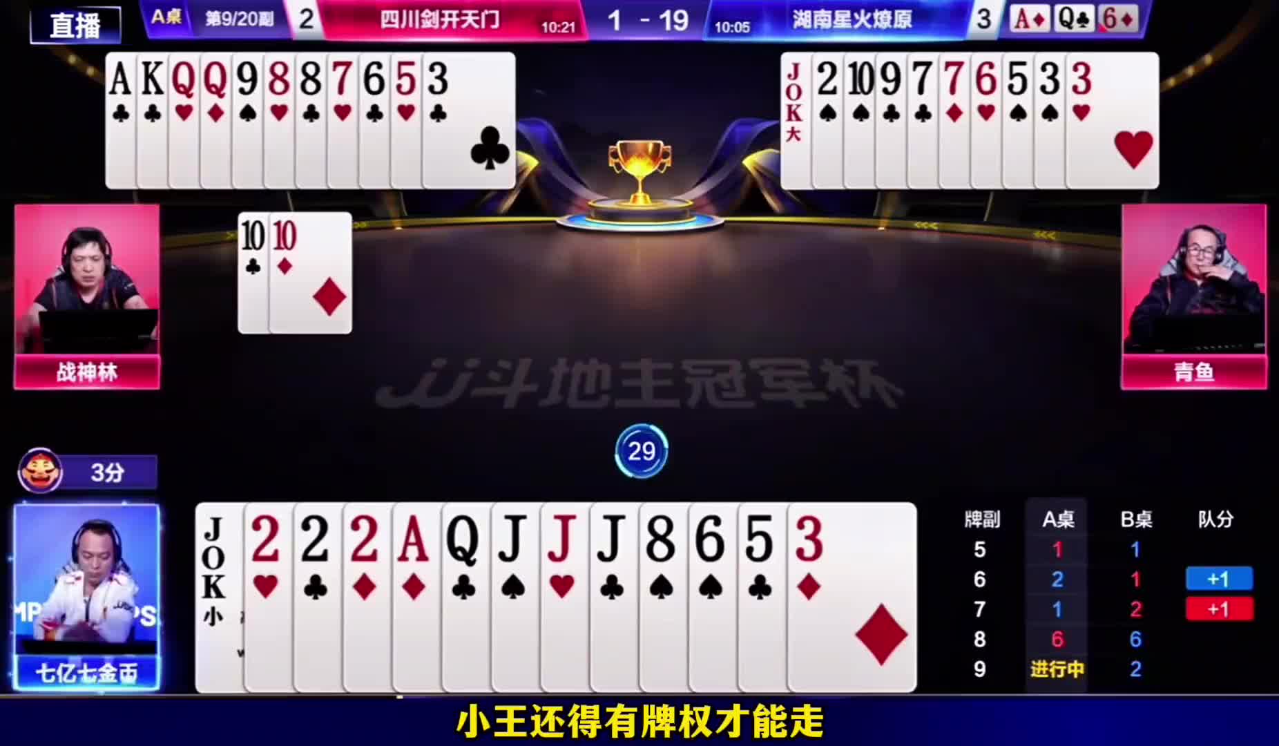 这牌局两桌都没赢