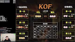 觀眾詢問(wèn)KOF對(duì)陣情況需查看