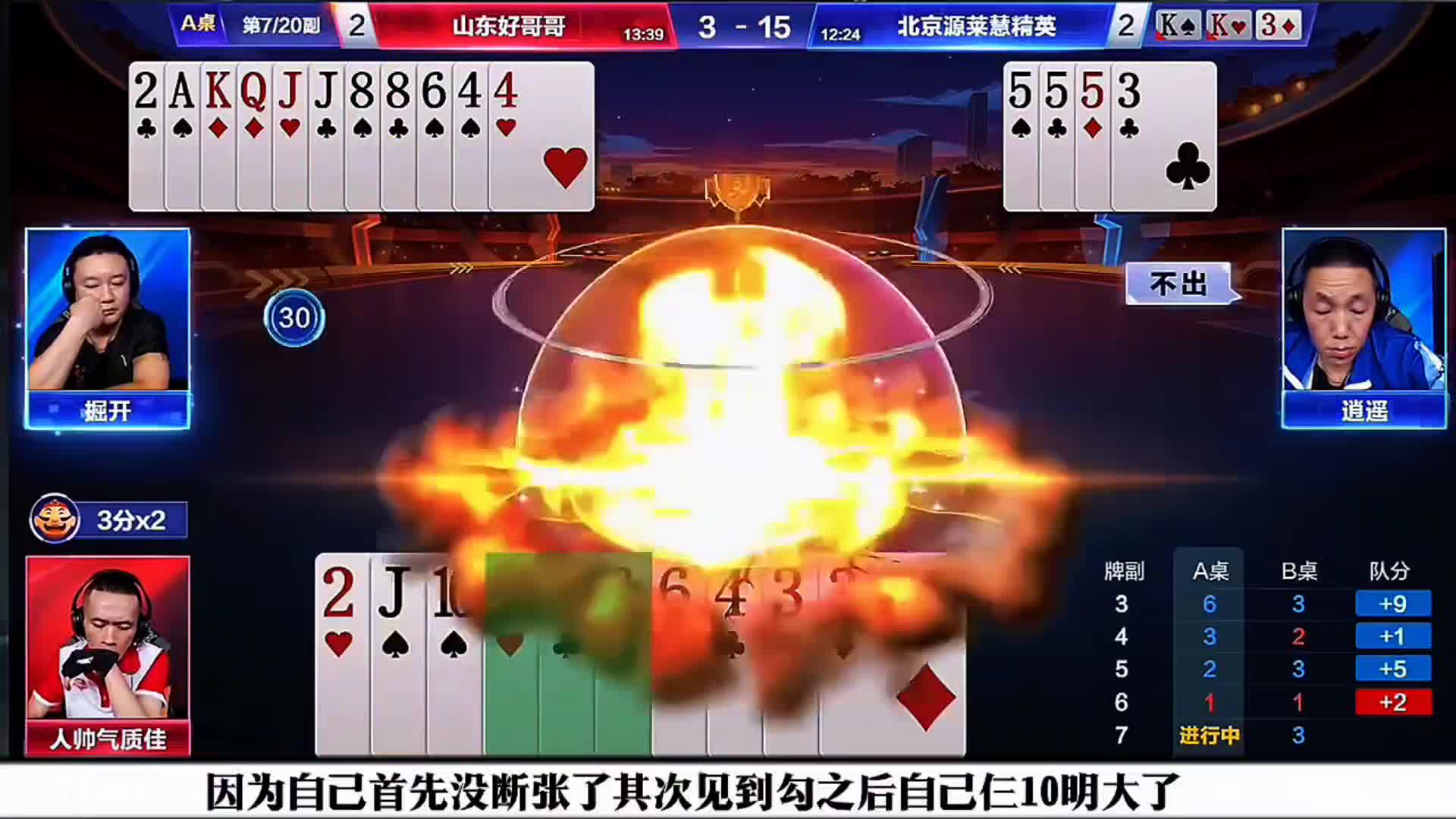 掘开这副牌残局农民打的真是攻守兼备！处理的很严谨手手到位
