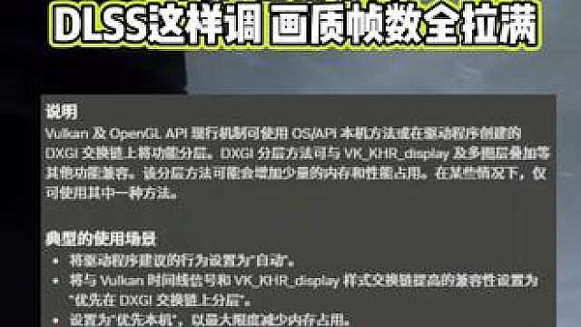 N卡隐藏神设置内存占用暴降 DLSS这祥调 画质帧数全拉满