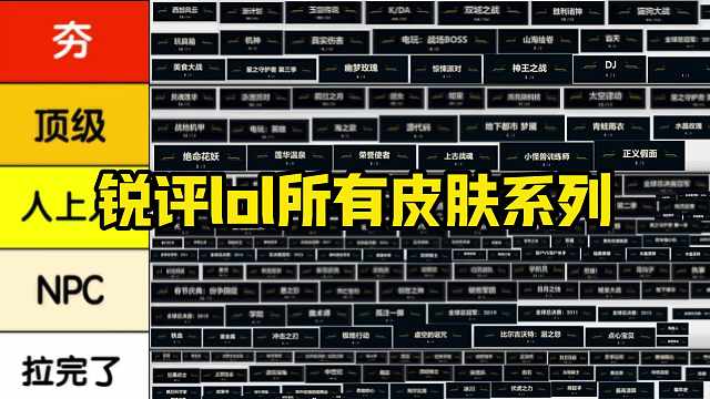 从夯到拉!锐评lol所有皮肤系列