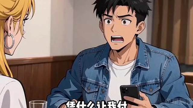 男生吃个饭还不付钱？看到后面真搞笑！