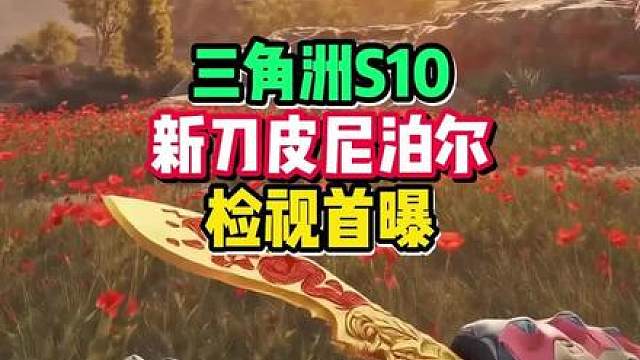 大反转！三角洲S10新刀皮竟是尼泊尔？。S10新刀皮检视首曝