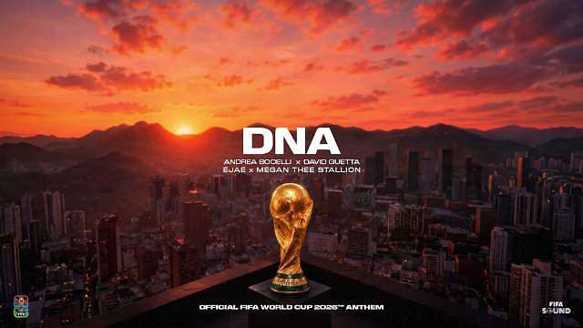 【 直播吧06月11日讯 国际足联正式发布2026年世界杯官方主题曲《DNA》，由传奇男高音传奇安德