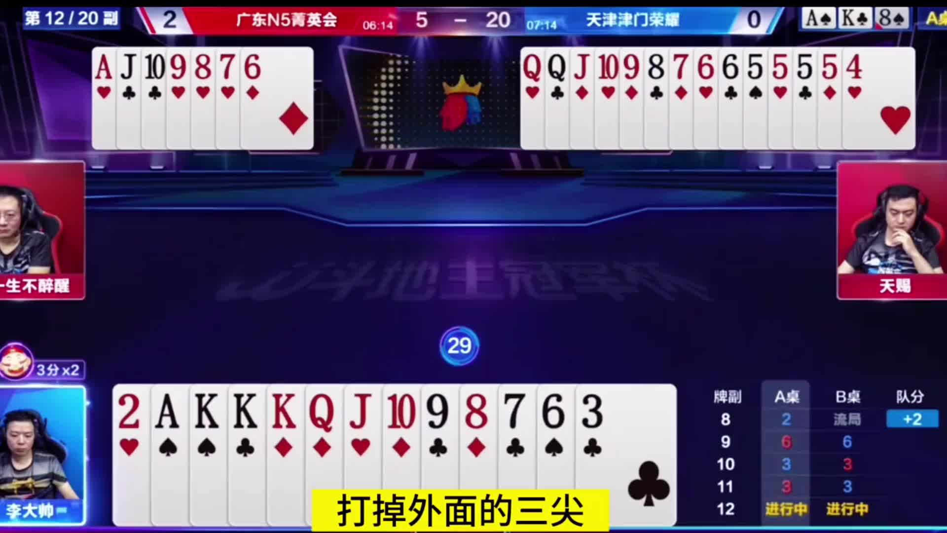 这牌李大帅打成单双三代全控