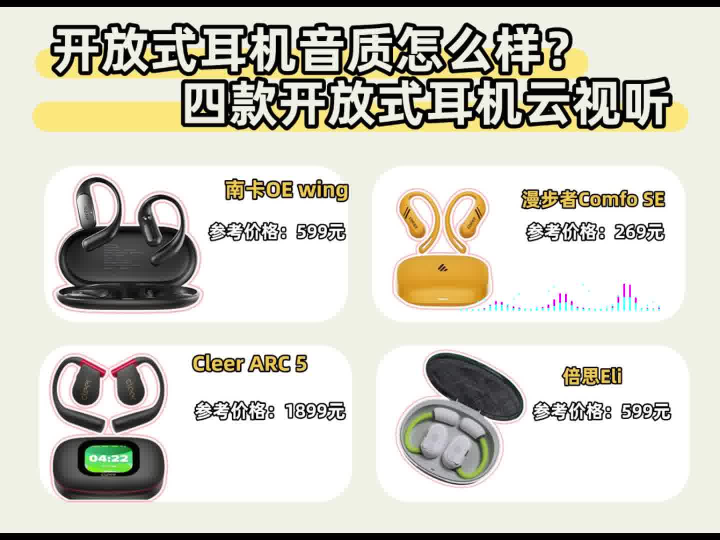 怎么挑选适合自己的开放式耳机？四款音质大比拼