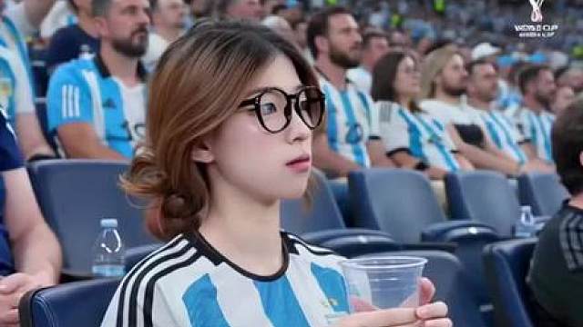 被抓拍在世界杯上大屏啦