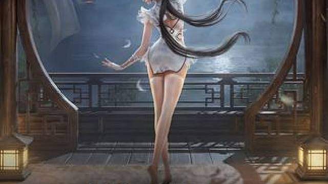 月下舞，扇生花。6月11日新中式旗袍殷紫萍与你共赴无间