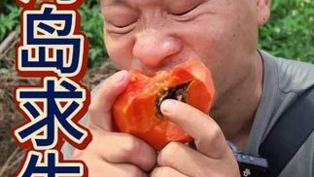 海岛求生一 这个小伙只携带了一把刀上岛，收获了这么多奇奇怪怪的水果，快来看看发生了什么吧！