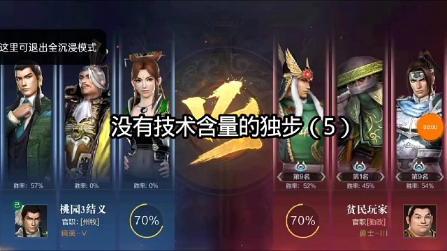 没有技术含量的独步（5）
