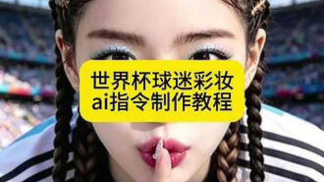 2026世界杯球迷彩妆 世界杯球迷彩妆ai指令制作教程