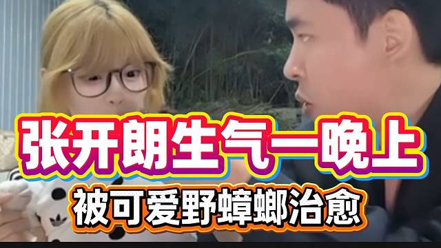 张开朗因工作问题生气整晚，最后还是被小弟“野蟑螂”治愈！