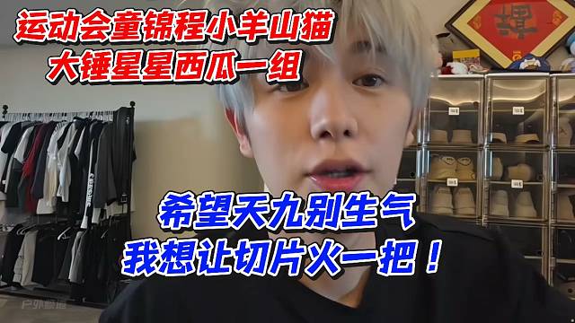 运动会童锦程小羊山猫大锤星星西瓜一组！希望天九别生我气我想让切片火一把