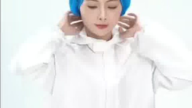 无纺布条帽蓝色无纺布条帽
