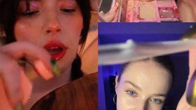 模拟化妆助眠合集 - 木质妆容· 面部修容护理·一美元化妆 & 顺序 WillowBelleMo