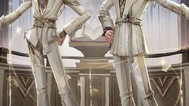 全新时装「不可逾之线」·鉴赏 金线流转，满厅静默，小雪鸮轻翻律令与秩序的典籍，邀您共赏「不可逾之