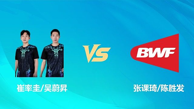 【回放】男双 崔率圭/吴蔚昇vs张课琦/陈胜发 1/16赛 2026中国澳门羽毛球公开赛 清流