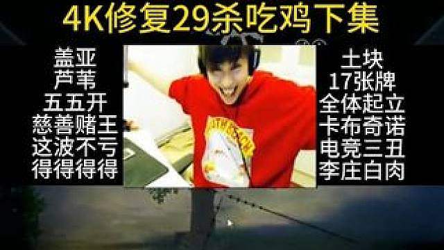 4K修复LBW29杀吃鸡下集！