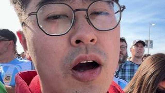 阿根廷比赛现场！美国场馆真的不行…另一个队球迷呢？