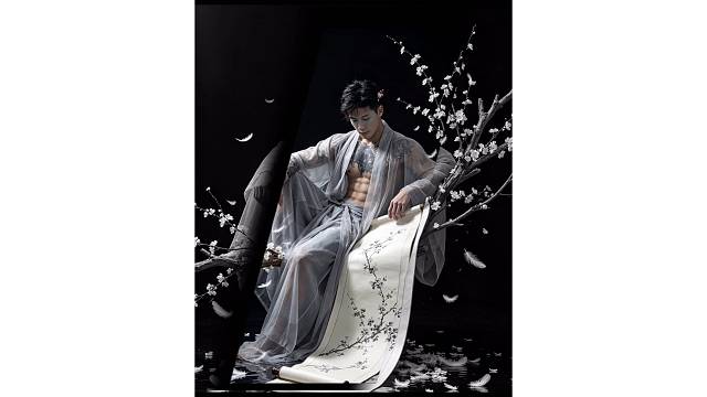 水墨仙骨｜少年与梅，一眼入魂