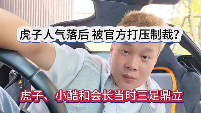 虎子爆出被官方打压制裁，虎子小酷和会长三足鼎立局面